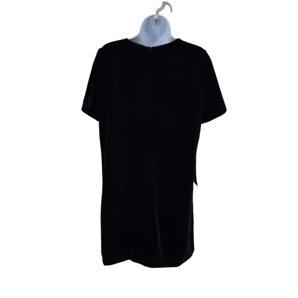 Pomander Place NEW Black Velvet Mae Short Sleeve Party Cocktail Mini Dress Large - Picture 7 of 11